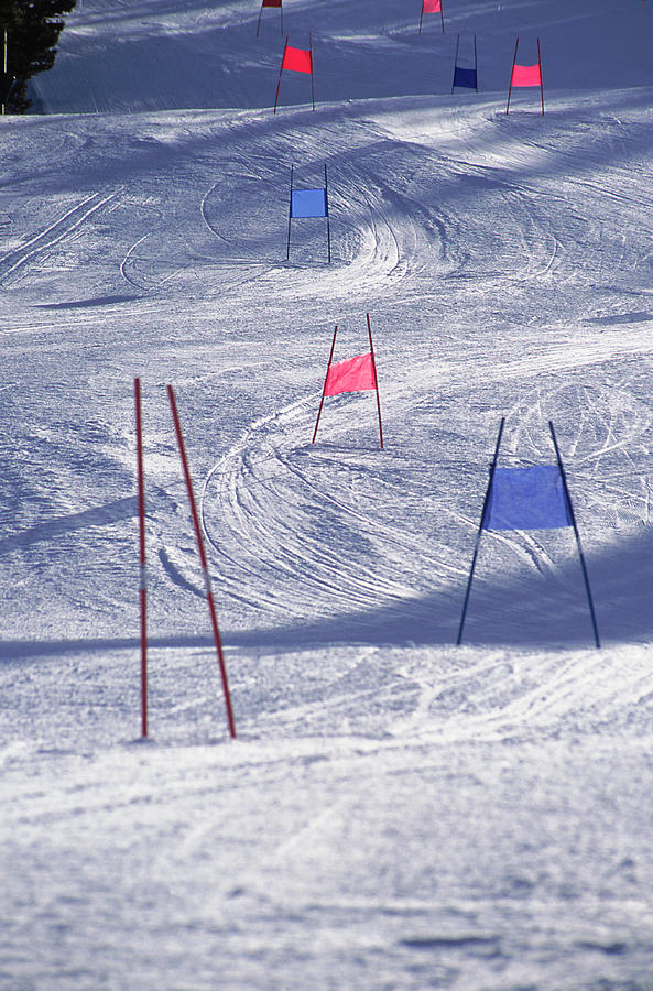 Slalom Ski Race Course by Bob Winsett