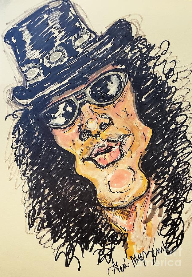 Slash Mixed Media - Slash From Guns N Roses by Geraldine Myszenski Slash Mixed Media - Slash From Guns N Roses by Geraldine Myszenski