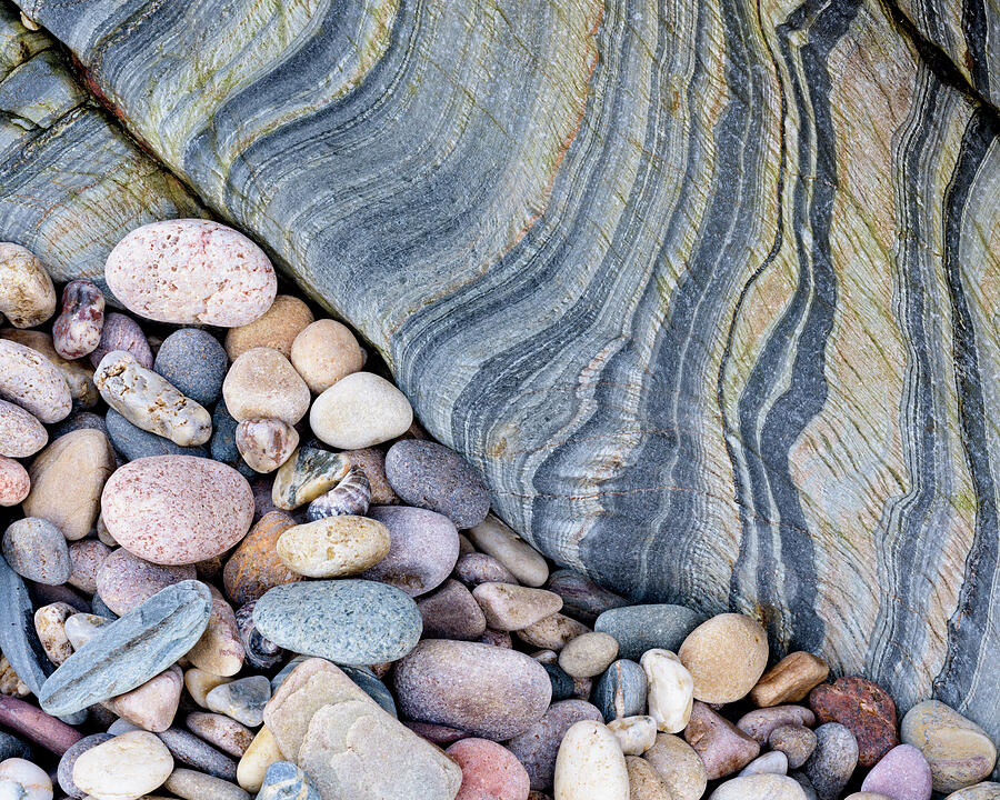 Slate And Pebbles, Near Kintra, Islay, Argyll, Scotland Photograph by Niall Benvie / Naturepl.com Slate And Pebbles, Near Kintra, Islay, Argyll, Scotland Photograph by Niall Benvie / Naturepl.com
