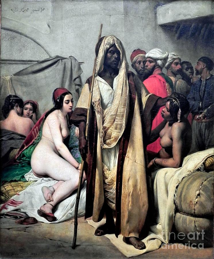 Slaves market Painting by Thea Recuerdo