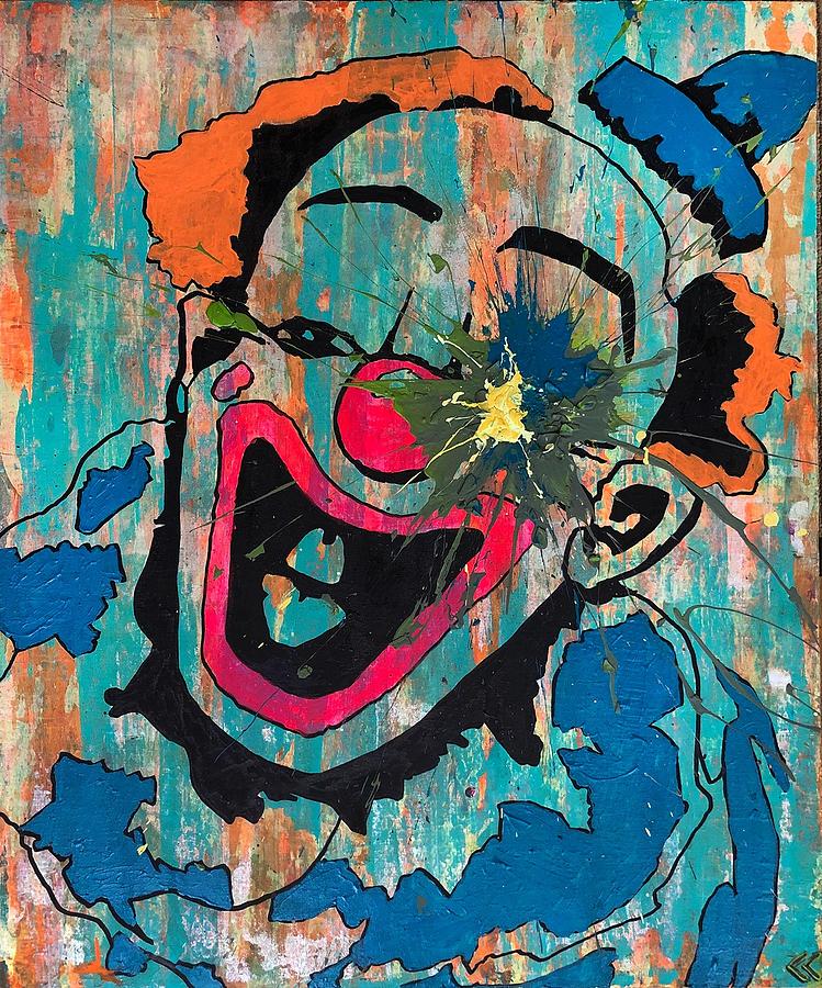 Sledgehammer Face Clown #11 Painting by Chris Crewe - Fine Art America