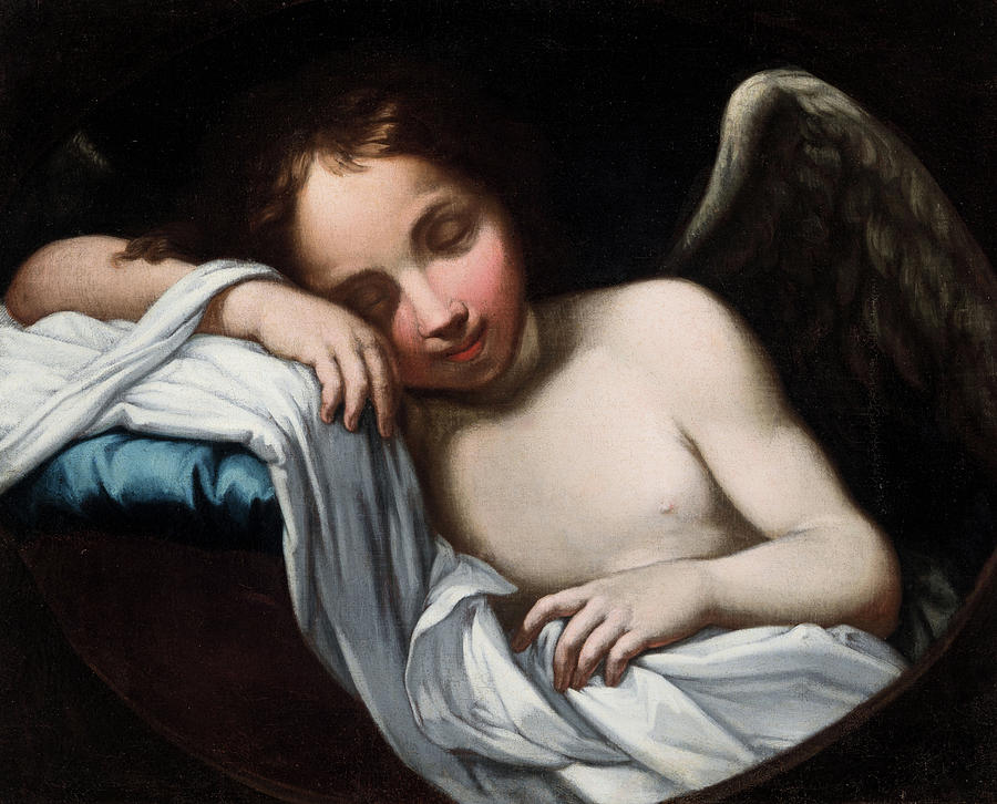 Jesus Christ Painting - Sleeping Angel by Florentine School of the 17th century