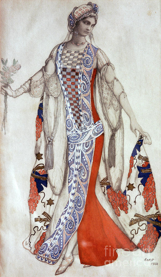 Sleeping Beauty, Ballet Costume Design Drawing by Print Collector