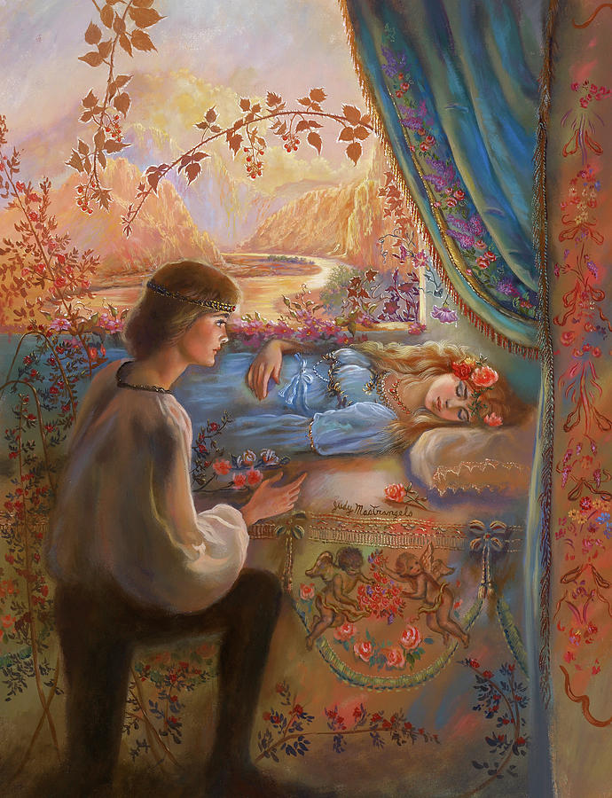 Flower Digital Art - Sleeping Beauty by Judy Mastrangelo
