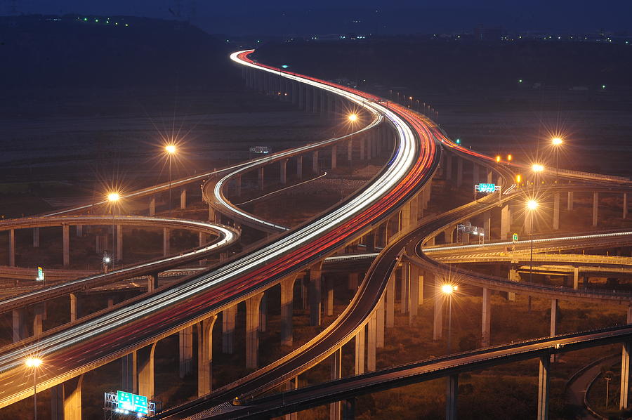 Sleepless Highway Photograph by Yu Cheng Chen