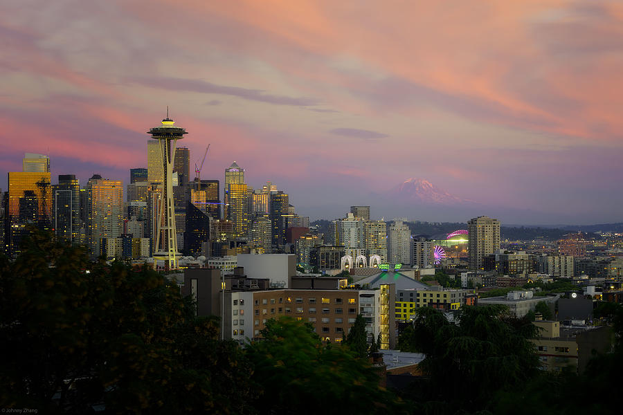 Landscape Photograph - Sleepless In Seattle by Johnny Zhang
