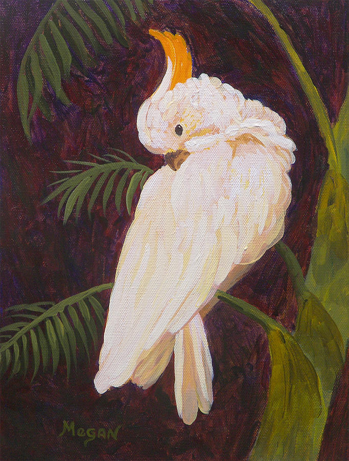 Sleepy Cockatoo Painting by Megan Collins