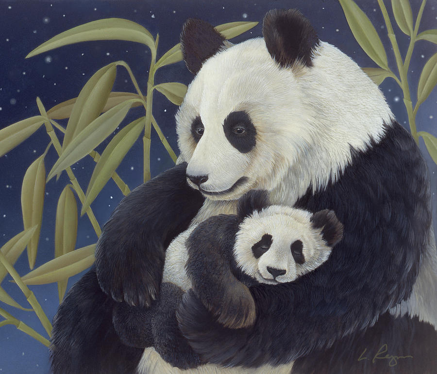 Bear Painting - Sleepytime Cuddles by Laura Regan