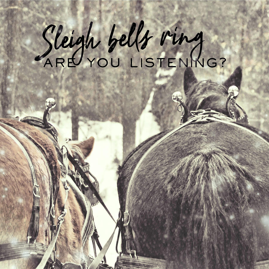 Sleigh Bells Quote Photograph