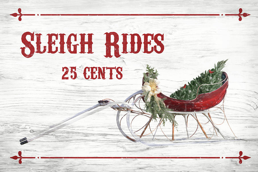 Sleigh Rides 25 Cents Mixed Media by Lori Deiter