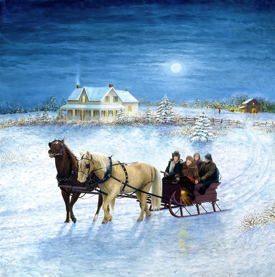 Winter Painting - Sleighbells by Kevin Dodds