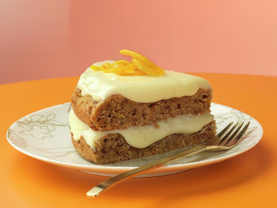 Slice Of Carrot Cake Photograph by Gelberger