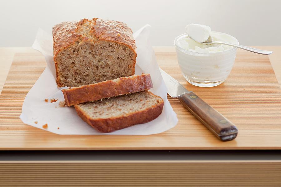 Sliced, Freshly Baked Banana Bread Photograph by Eising Studio - Food Photo & Video