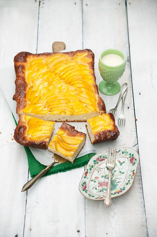 Sliced Mango Cake Photograph by Food Experts Group