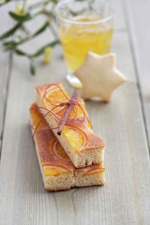 Slices Of Orange Cake Tied As A Gift Photograph by Martina Schindler
