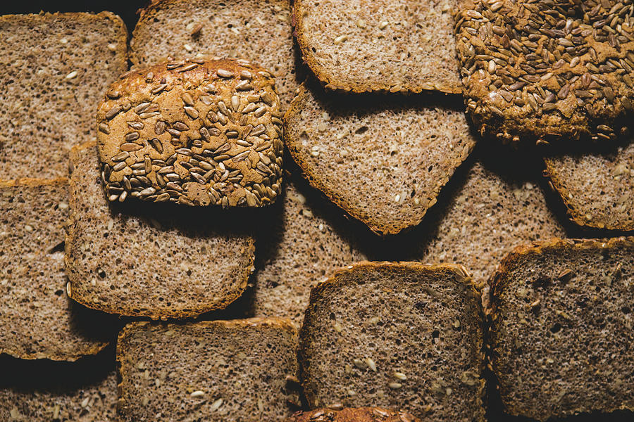 Slices Of Wholemeal Bread full Frame Photograph by Karolina Kosowicz