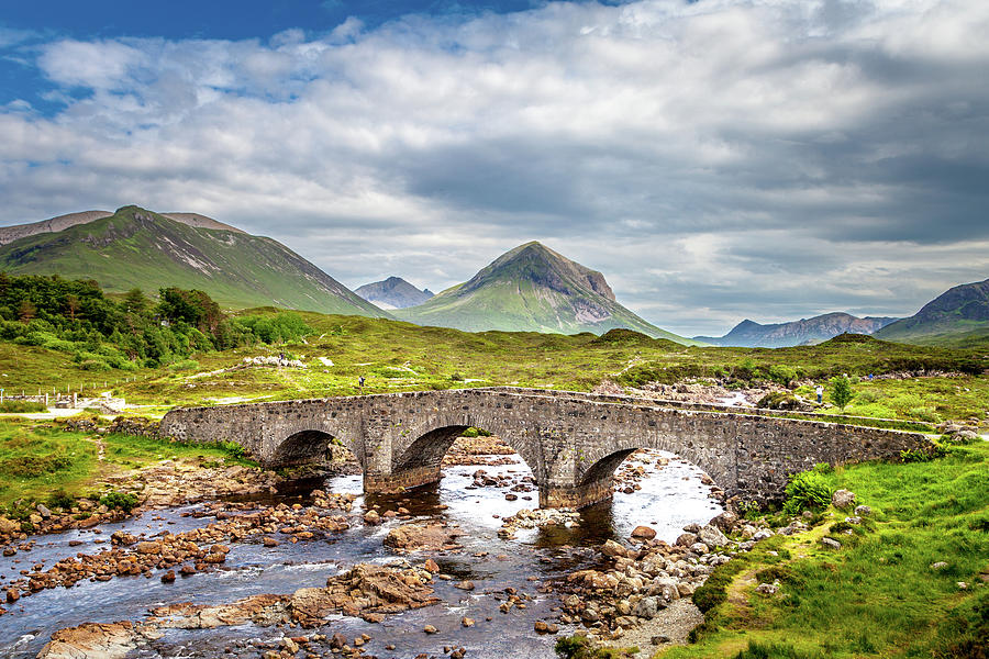 Mountain Photograph - Sligachan Bridge, Isle of Skye by W Chris Fooshee