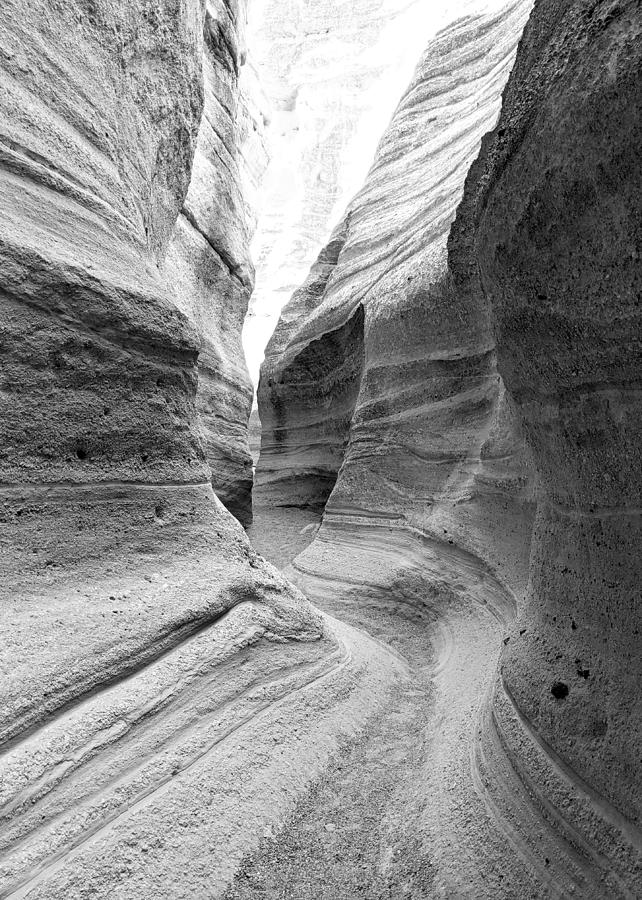 Slot Canyon BW Photograph by Mary Pille