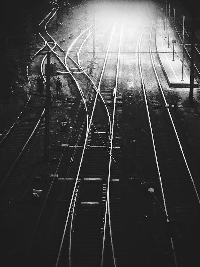 Slow Train Comin\ Photograph by Alex Lo