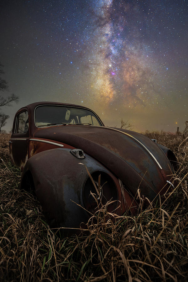 Milky Way Photograph - Slug Bug Rust by Aaron J Groen