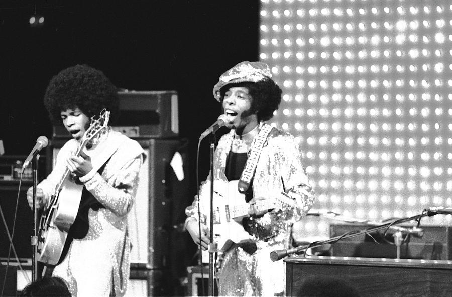 Sly And The Family Stone On The Photograph by Michael Ochs Archives