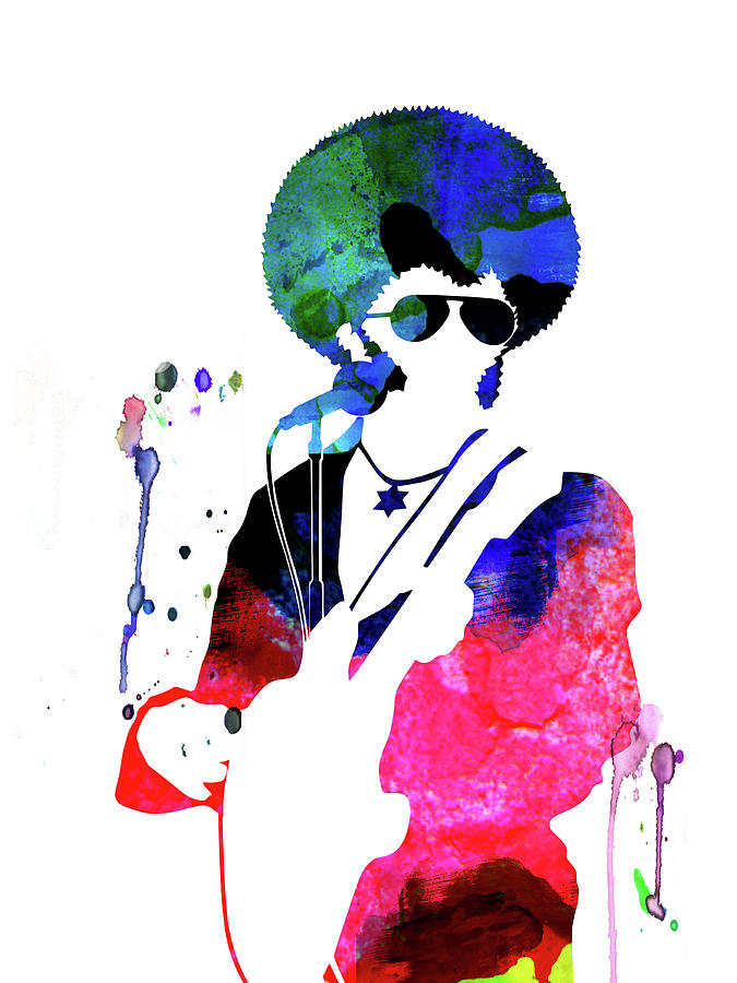 Sly And The Family Stone Mixed Media - Sly and the Family Stone Watercolor by Naxart Studio