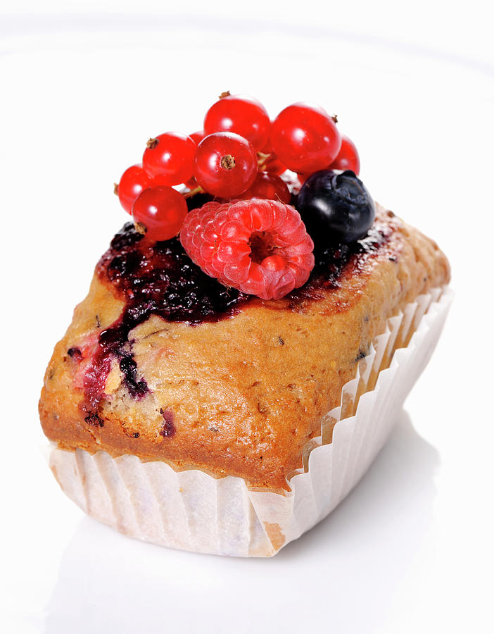 Small Berry Cake Photograph by Franco Pizzochero
