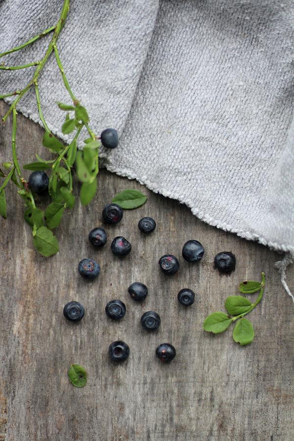 Small Blueberries On A Wooden Board Photograph by Sylvia E.k Photography