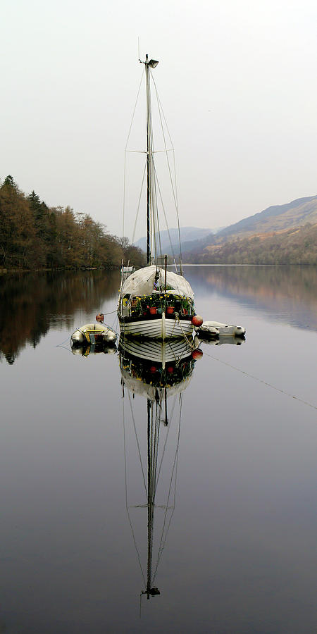 Small Boats & Reflections, Loch Oich Photograph by Simon Swales