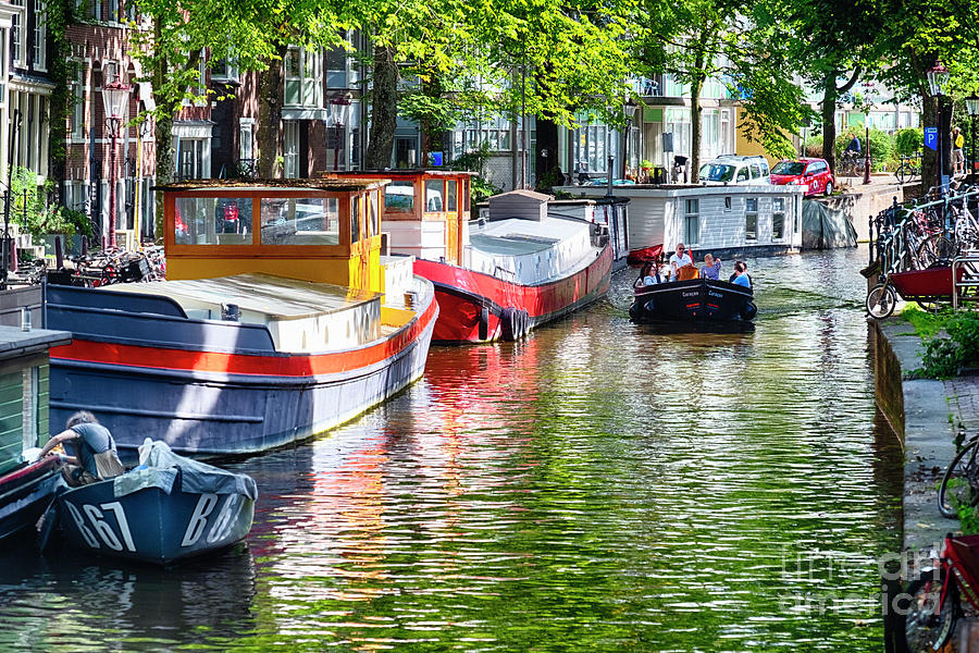 Small Canal in Amsterdam During Summer Photograph by George Oze