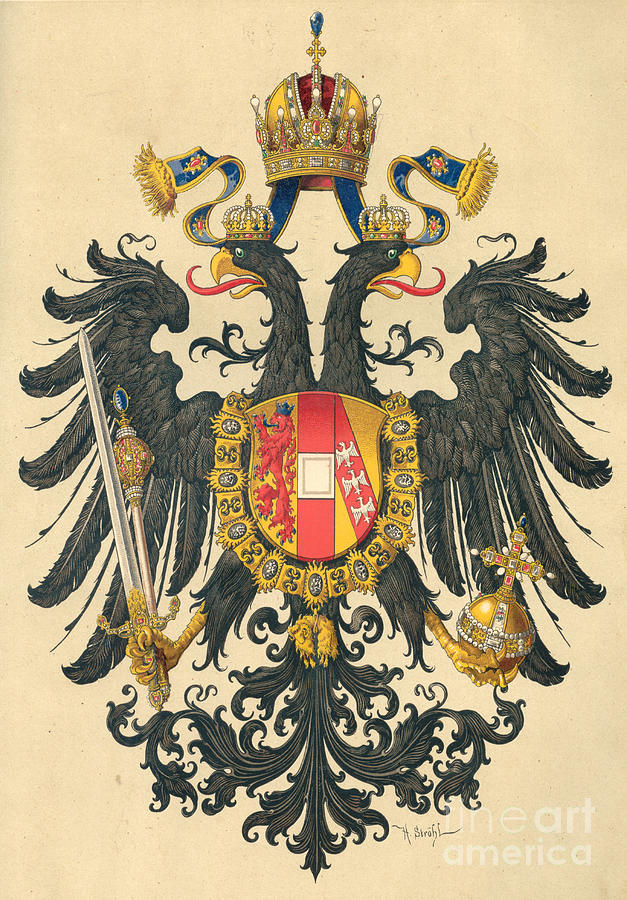 Small Coat Of Arms Of The Empire Drawing by Heritage Images