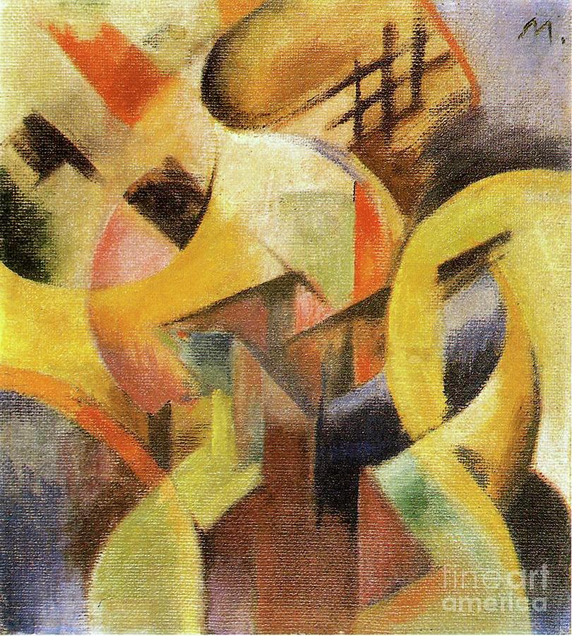Small Composition I, 1913 Painting by Franz Marc