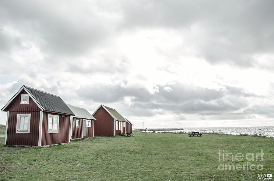 Small Cottages at Kapelludden by Elaine Berger Small Cottages at Kapelludden by Elaine Berger