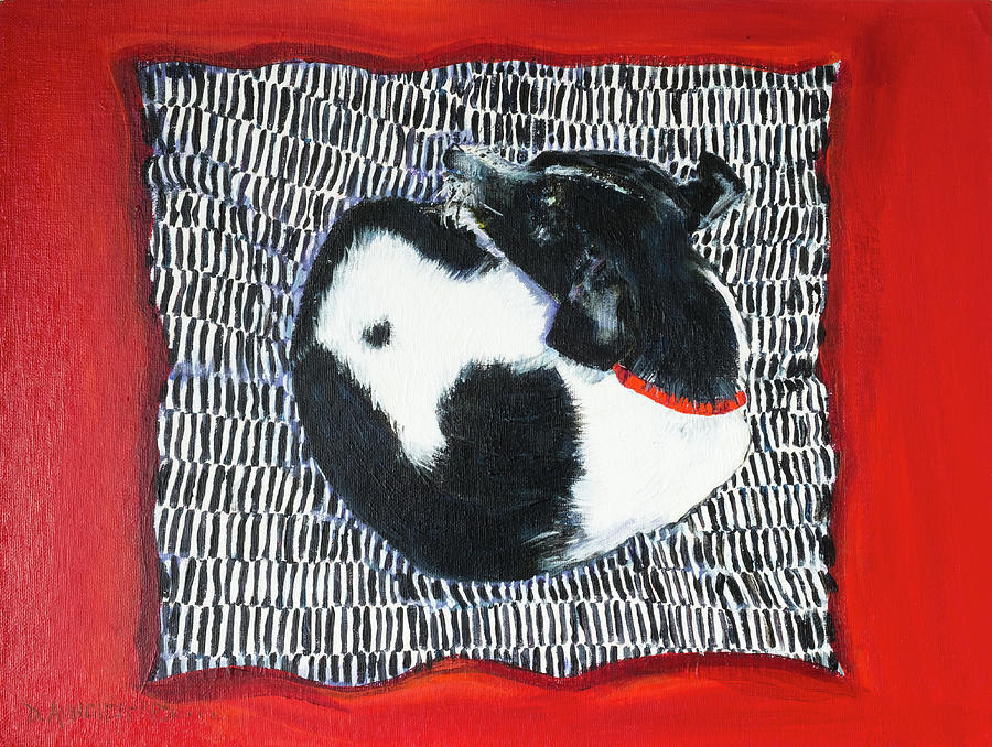 Small Dog Or Large Cushion? Painting by Seeables Visual Arts