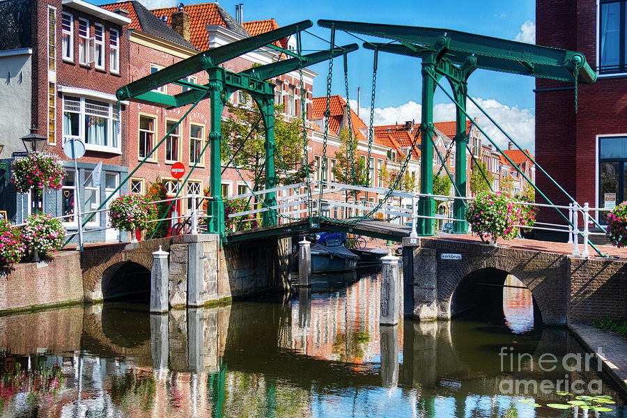 Small Drawbridge over a Canal Photograph by George Oze