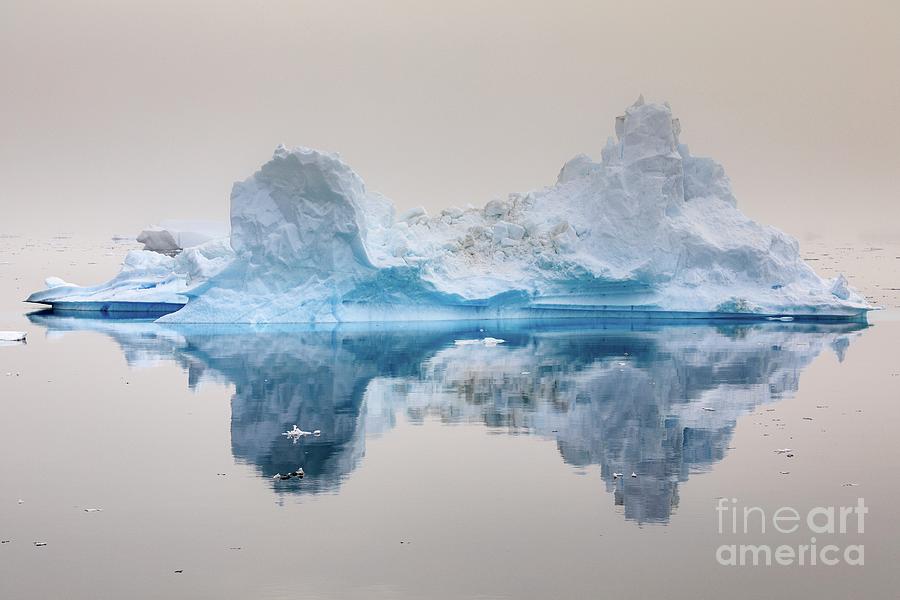 Iceberg Photograph - Small Iceberg In Nordvestfjord by Dr Juerg Alean/science Photo Library