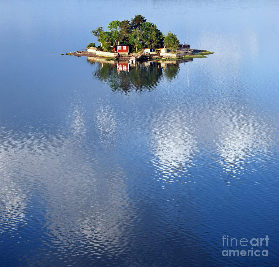 Small Photograph - Small Island In The Swedish Archipelago by Tp Gronlund Small Photograph - Small Island In The Swedish Archipelago by Tp Gronlund