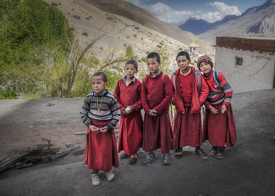Small Monks Photograph by Anita Singh