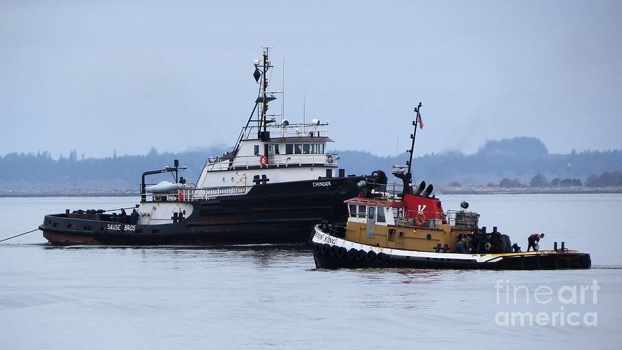 Small Or Large Tugboats Keep On Moving - 6 Photograph by Linda Vanoudenhaegen
