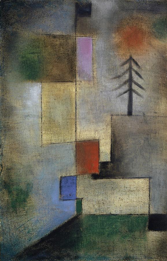 Paul Klee Painting - Small Picture Of Fir Trees by Paul Klee