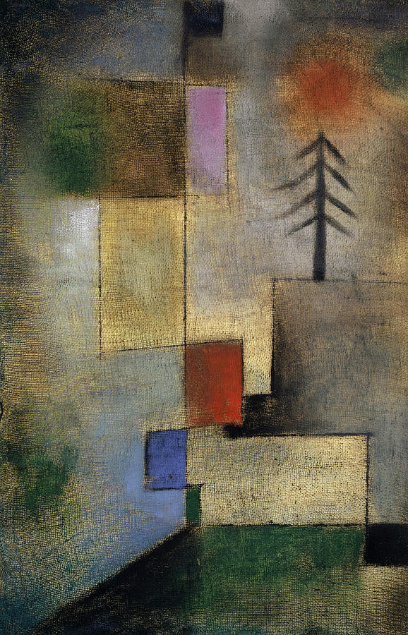 Tree Painting - Small Picture of Fir Trees, 1922 by Paul Klee