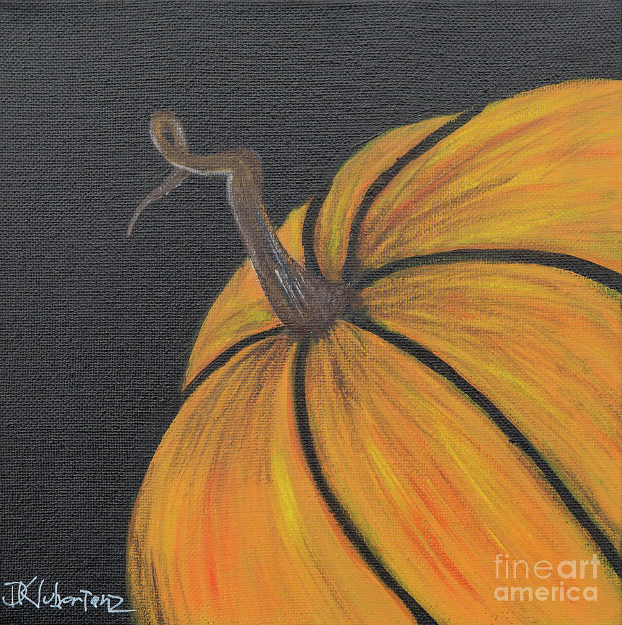 Small Pumpkin Painting by Deborah Klubertanz
