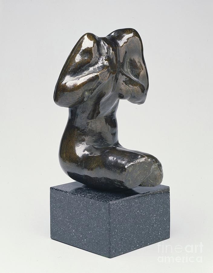 Auguste Rodin Photograph - Small Seated Female Torso, Modern Cast by Auguste Rodin