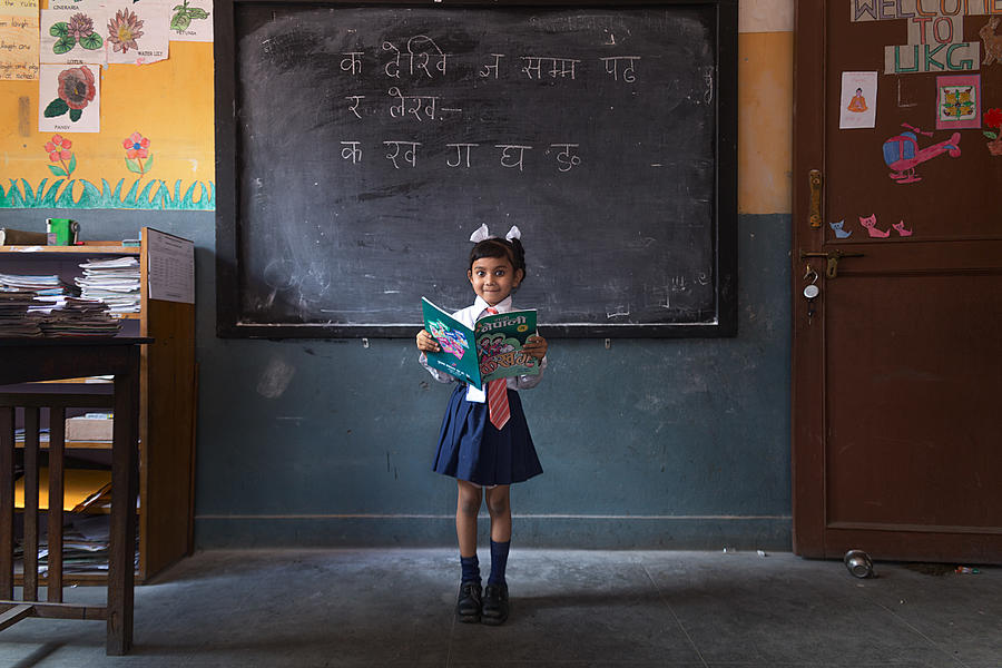 Small Student From Nepal Photograph by Haitham Al Farsi