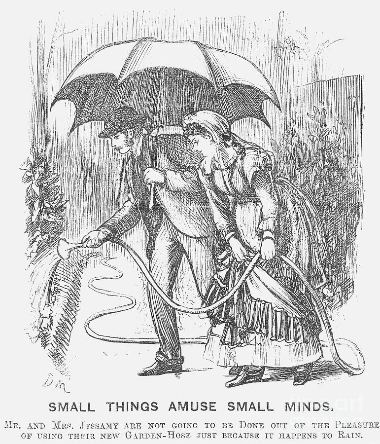 Small Things Amuse Small Minds, 1872 Drawing by Print Collector