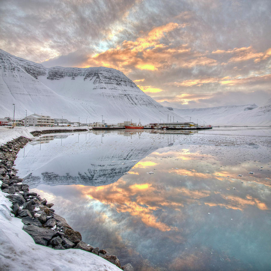 Small Village In Region Of Westfjords Photograph by Jtp