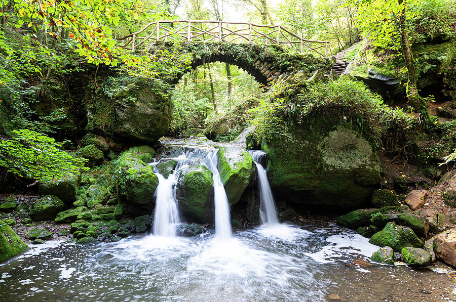 Schiessentuempel waterfall Photograph by Joerg Schwanke