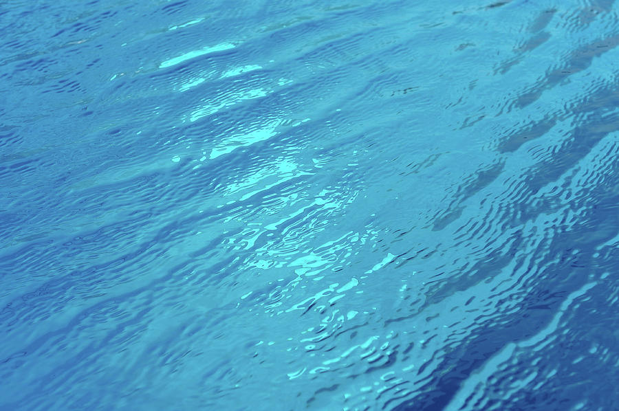 Small Waves In Blue Water Of Swimming Photograph by Werner Schnell