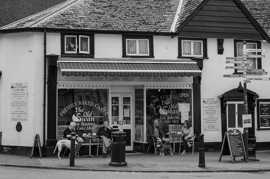 Small Welsh Town Black and White  Photograph by John McGraw