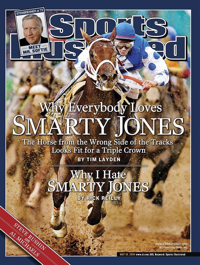 Smarty Jones, 2004 Kentucky Derby Sports Illustrated Cover Photograph by Sports Illustrated